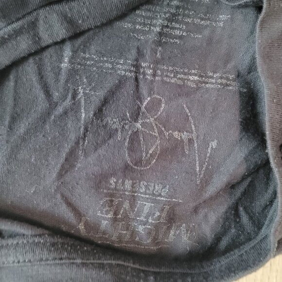 Michael Jackson Graphic T-Shirt Night Fame Presents Grey Crew Neck Cotton Size L - Picture 3 of 5